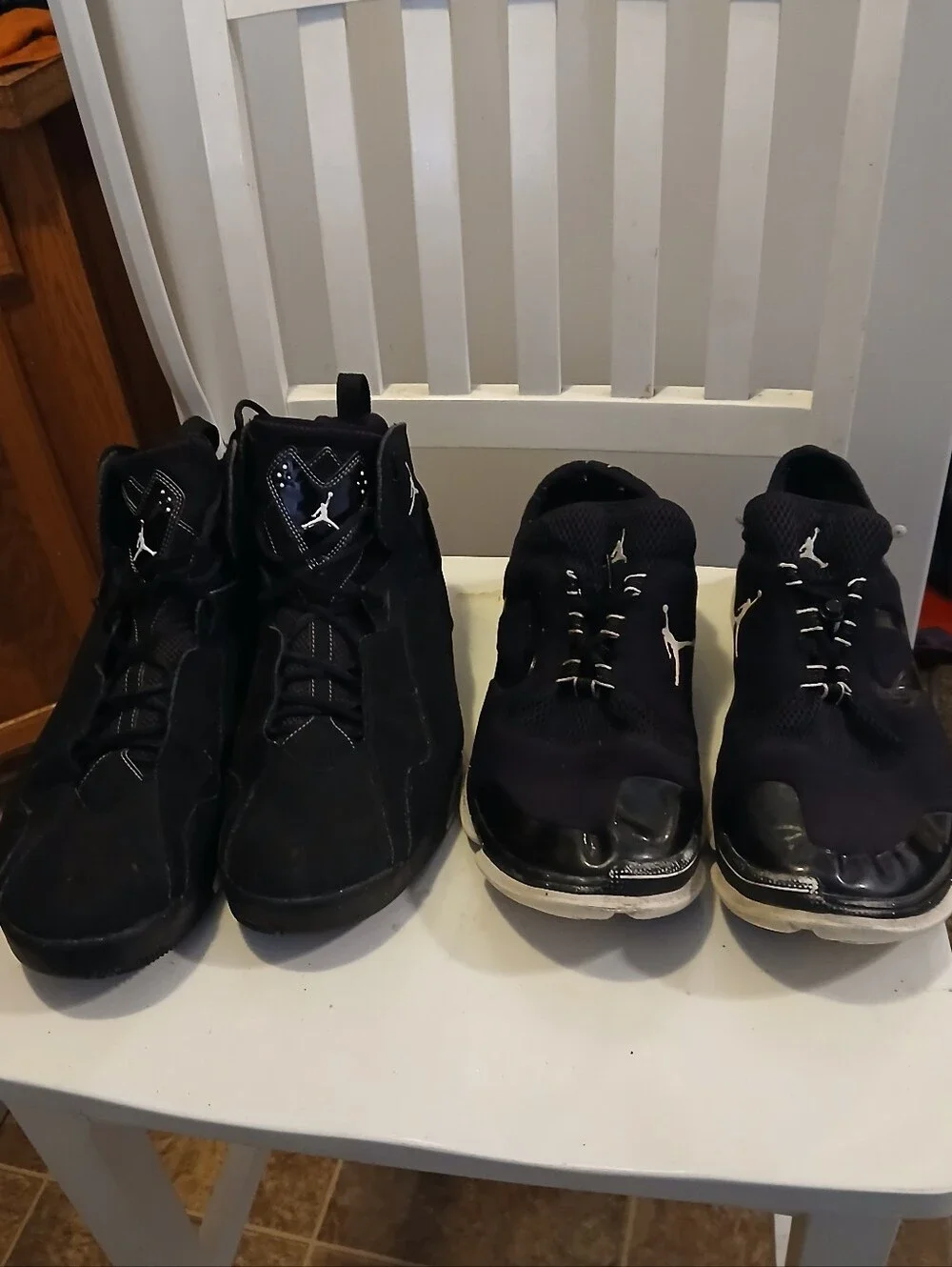 Bundle of 2 Pairs Men's Jordan Sneakers - Size 14 - True Flight & RCVR 2